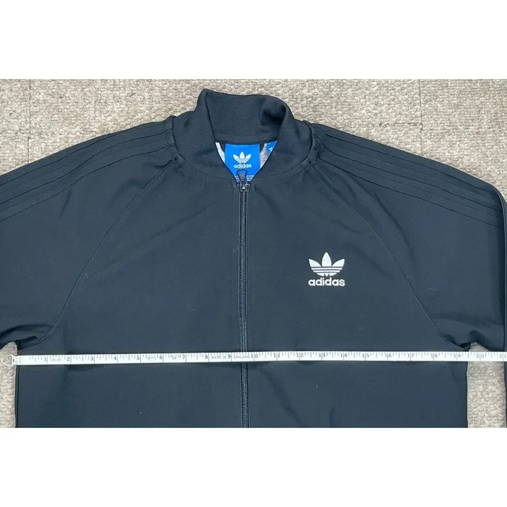 Adidas Men's Black‎ & White Long Sleeve Track Suit Jacket Size Medium
